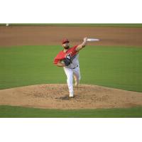 Fayetteville Woodpeckers' Luis Angel Rodriguez on the mound