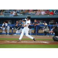 Biloxi Shuckers' Tyler Black at bat