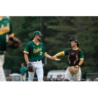 Sanford Mainers' Seamus Barrett and Devin Russell