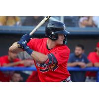 Mississippi Braves' Landon Stephens at bat