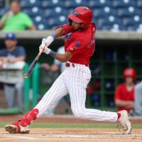 Clearwater Threshers outfielder Justin Crawford