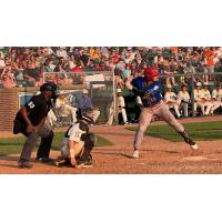 Green Bay Rockers infielder Jayson Jones at the plate