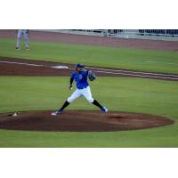 Biloxi Shuckers' Carlos Rodriguez on the mound