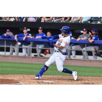 Syracuse Mets' Rafael Orteg at bat