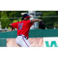 Mississippi Braves' Domingo Robles in action