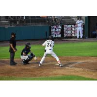 Tri-City Dust Devils' Joe Redfield at bat