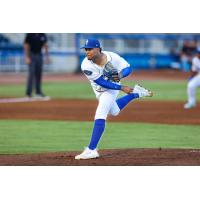 Biloxi Shuckers' Carlos Rodriguez on the mound