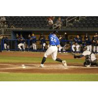 Biloxi Shuckers' Tristen Lutz at bat