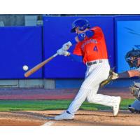 Syracuse Mets' Luke Ritter at bat