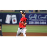 Mississippi Braves' Scott Blewett in action