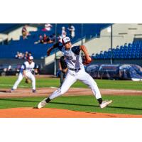 Victoria HarbourCats' Russell Derbyshire on the mound