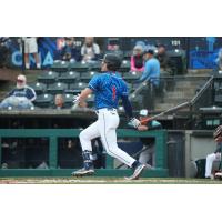 Tacoma Rainiers' Sam Haggerty at bat