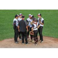 Wisconsin Rapids Rafters meet on the mound