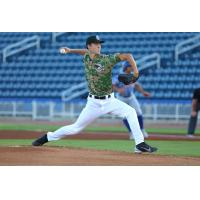 Biloxi Shuckers' Jacob Misiorowski on the mound