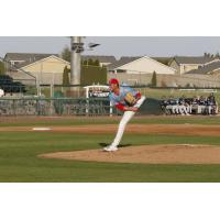 Tri-City Dust Devils' Michael Darrell-Hicks on the mound