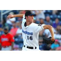 Biloxi Shuckers' Jacob Misiorowski in action