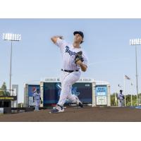 Tampa Tarpons' Hayden Merda on the mound