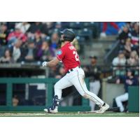 Tacoma Rainiers' Cooper Hummel at bat