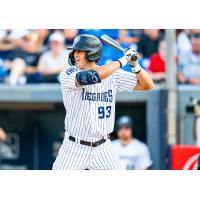 Outfielder Spencer Jones with the Hudson Valley Renegades