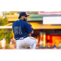 Mississippi Braves' Luis De Avila on the mound