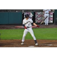 Tri-City Dust Devils' Joe Stewart at bat