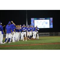 Evansville Otters celebrate win