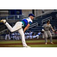 Biloxi Shuckers' TJ Shook in action