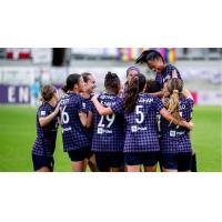 Racing Louisville FC celebrates a goal