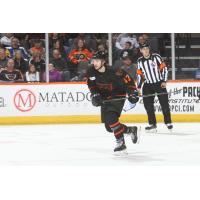 Adam Johnson with the Lehigh Valley Phantoms