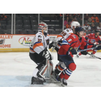 Goaltender Parker Gahagen with the Lehigh Valley Phantoms