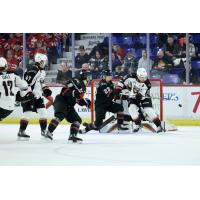 Vancouver Giants battle the Lethbridge Hurricanes