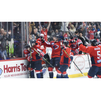 South Carolina Stingrays celebrate their overtime win