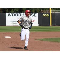 Scott Ota of the Sioux City Explorers rounds the bases