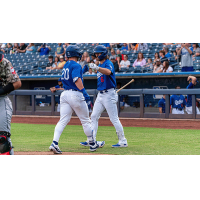 Tulsa Drillers' Dalton Rushing and Austin Beck on game night