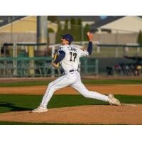 Tri-City Dust Devils' Chris Clark on the mound