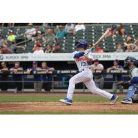 Syracuse Mets' Luke Ritter at bat