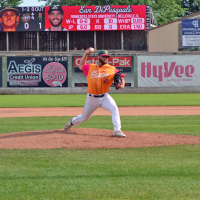 Clinton Elotes' Ean DiPasquale on the mound