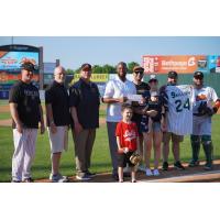 Long Island Ducks celebrate their 9 millionth fan