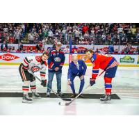 2024 Memorial Cup faceoff