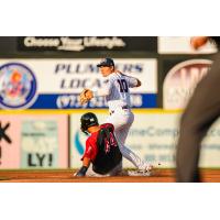 Jordan Groshans of the Somerset Patriots readies a throw