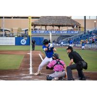 Mike Boeve at bat for the Biloxi Shuckers