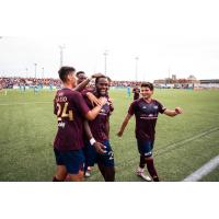 Detroit City FC congratulates Abdi Salim on his goal against Pumas UNAM