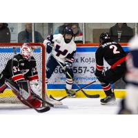 Forward Levi Benson with Yale Hockey Academy's U18 Prep team