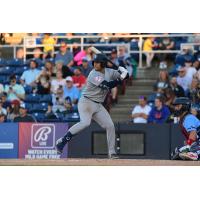 Somerset Patriots' Escarra Clutch at bat