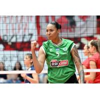 Opposite hitter Sherridan Atkinson with Panathinaikos