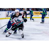 Ethan Neutens with the Kelowna Rockets