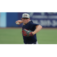 Mississippi Braves' Lucas Braun in action