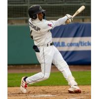 Tri-City Dust Devils' Caleb Ketchup at bat