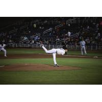 Biloxi Shuckers' Jacob Misiorowski in action