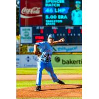 Victoria HarbourCats' Spencer Hatch on the mound